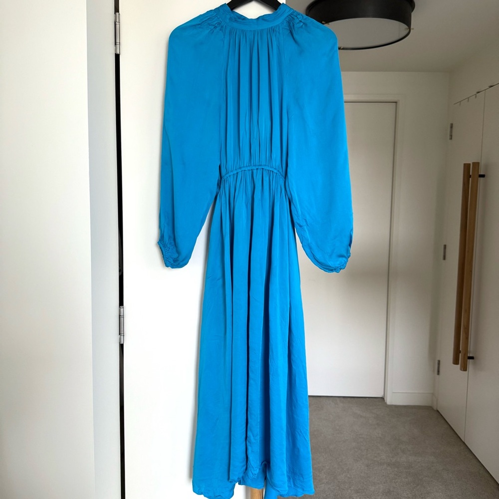 Rhode Mai Gathered Open-Back Crepe Midi Dress. Retail price: $435. XS size. - Picture 4 of 16